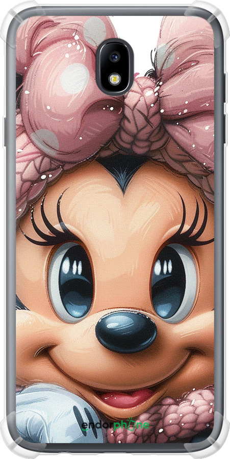 Силикон с усиленными углами чехол Минни Маус с бантиком для Samsung Galaxy J7 J730 (2017) - 6055sp-786 изображение 