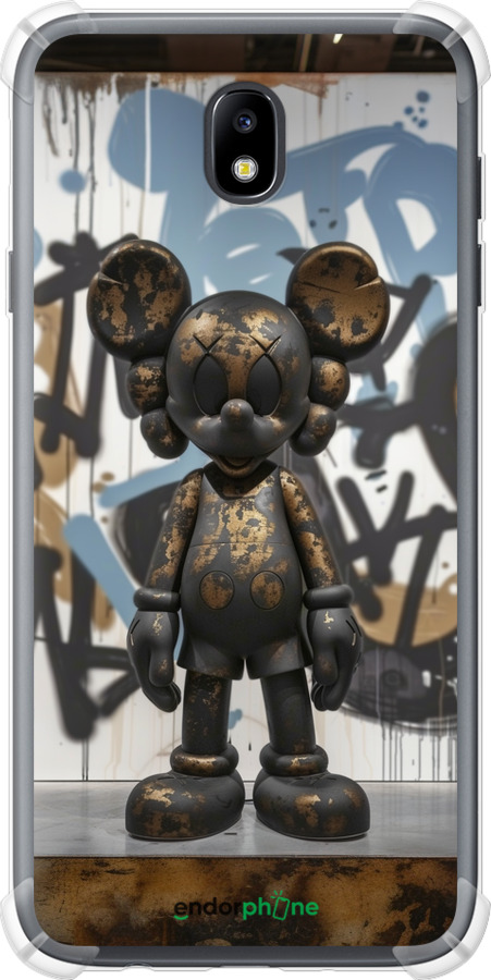 Силикон с усиленными углами чехол Bronze kaws v2 для Samsung Galaxy J7 J730 (2017) - 6098sp-786 изображение 