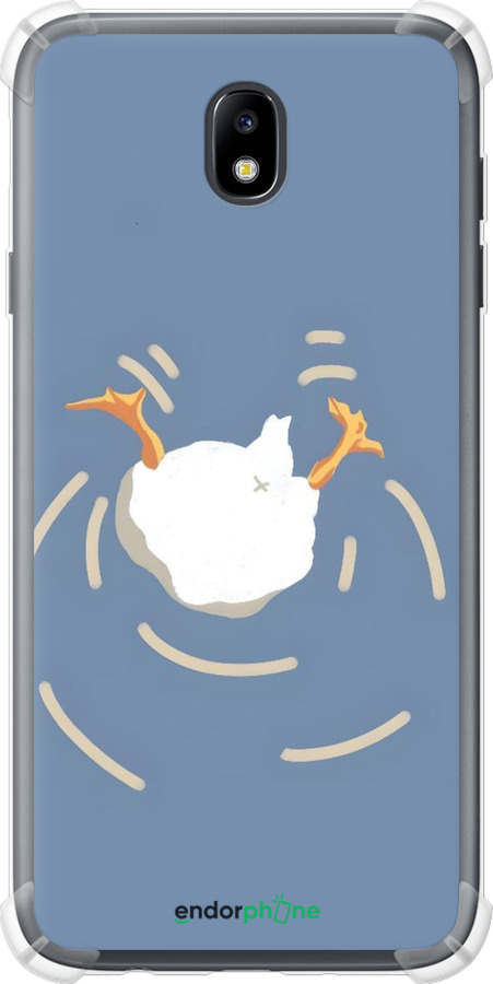 Силикон с усиленными углами чехол Гусь ныряет для Samsung Galaxy J7 J730 (2017) - 6275sp-786 изображение 