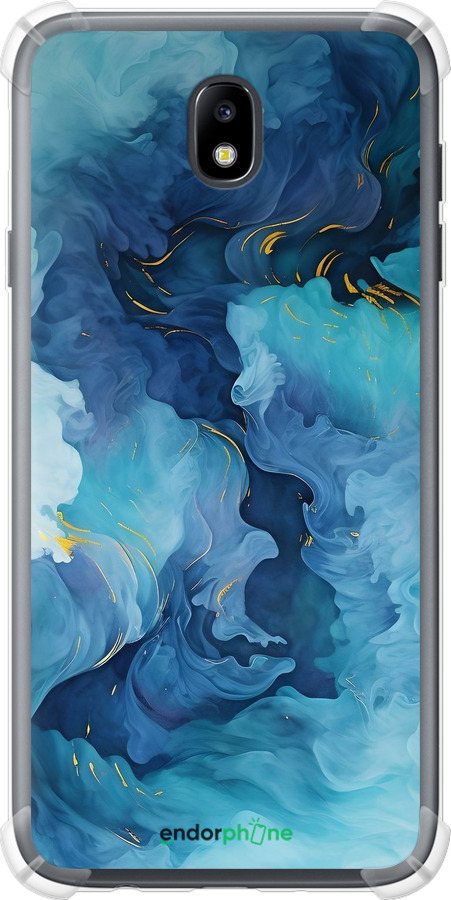 Силикон с усиленными углами чехол Акварель для Samsung Galaxy J7 J730 (2017) - 6320sp-786 изображение 