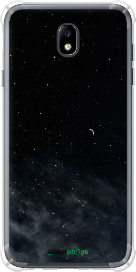 Силіконовий протиударний с посиленими кутами чехол Нічне небо для Samsung Galaxy J7 J730 (2017) - 6451sp-786 изображение 