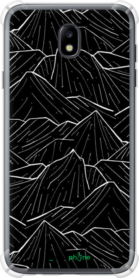Силикон с усиленными углами чехол С изображением Темных гор для Samsung Galaxy J7 J730 (2017) - 6489sp-786 изображение 