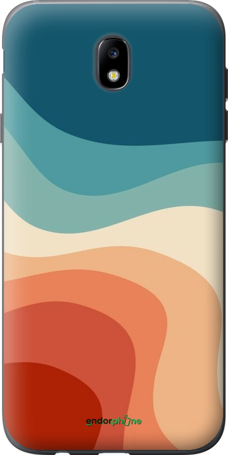 Силіконовий чехол У стилі ретро з хвилями для Samsung Galaxy J7 J730 (2017) - 6531u-786 изображение 