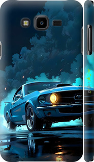 3D пластиковий матовий чехол Форд мустанг для Samsung Galaxy J7 Neo J701F - 6374m-1402 изображение 