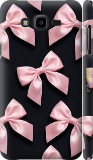 3D пластиковый матовый чехол Coquette Ribbons Dark Coquette для Samsung Galaxy J7 Neo J701F - 6767m-1402 изображение 