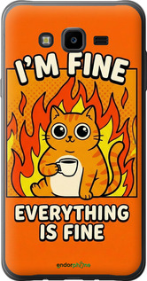 Силиконовый чехол Funny Cat для Samsung Galaxy J7 Neo J701F - 6786u-1402 изображение 