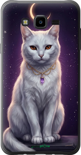 Силіконовий чехол Mystic White Cat Gothic Dark Purple Gold для Samsung Galaxy J7 Neo J701F - 6805u-1402 изображение 