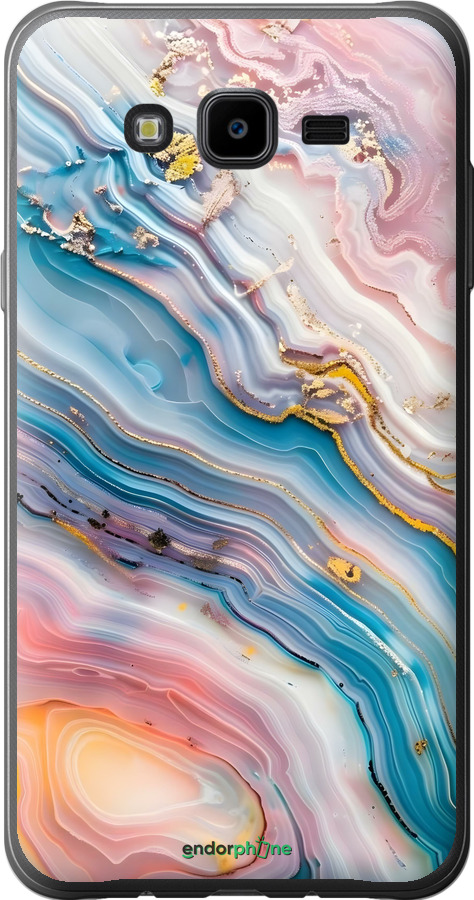2D пластиковый чехол Мрамор красивый для Samsung Galaxy J7 Neo J701F - 6376t-1402 изображение 