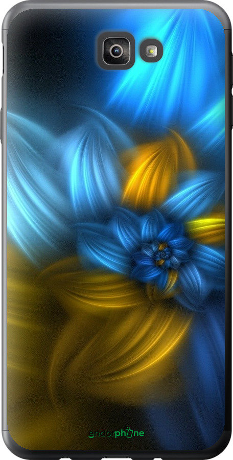 

Силіконовий чохол "Візерунок 46" для Samsung Galaxy J7 Prime, Синій