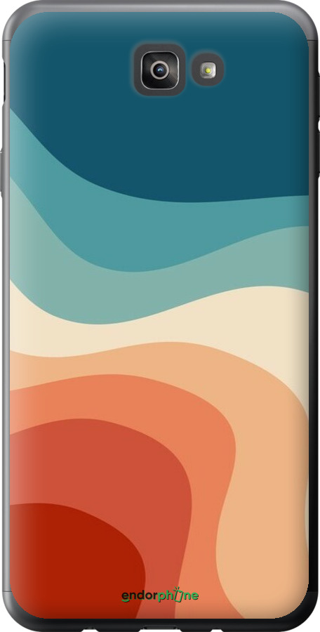 Силиконовый чехол В стиле ретро с волнами для Samsung Galaxy J7 Prime - 6531u-610 изображение 