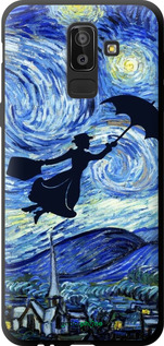 TPU чехол Із зображенням Мері Поппінс «Зоряна ніч» для Samsung Galaxy J8 2018 - 6487b-1511 изображение 