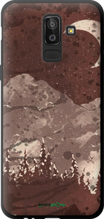 TPU чехол С изображением лунного пейзажа в ночном лесу для Samsung Galaxy J8 2018 - 6546b-1511 изображение 