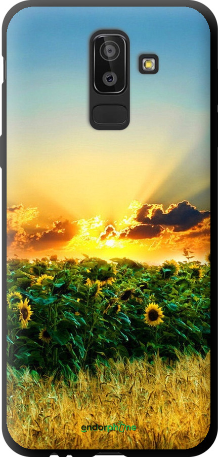 

TPU чорний чохол "Україна" для Samsung Galaxy J8 2018