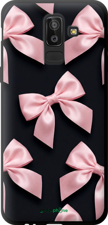 TPU чехол Coquette Ribbons Dark Coquette для Samsung Galaxy J8 2018 - 6767b-1511 изображение 