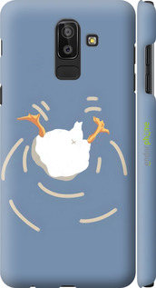3D пластиковый матовый чехол Гусь ныряет для Samsung Galaxy J8 2018 - 6275m-1511 изображение 