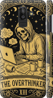 3D пластиковый матовый чехол 'The Overthinker' для Samsung Galaxy J8 2018 изображение 1