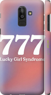 3D пластиковый матовый чехол 'Aesthetic Aura Gradient 777 Lucky Energy' для Samsung Galaxy J8 2018 изображение 7