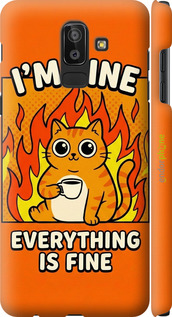3D пластиковий матовий чохол 'Funny Cat' для Samsung Galaxy J8 2018 зображення 9