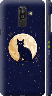 3D пластиковий матовий чохол 'Cute Cat Celestial/Witchy' для Samsung Galaxy J8 2018 зображення 5