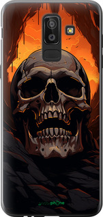 Силиконовый чехол Череп в пещере для Samsung Galaxy J8 2018 - 5959u-1511 изображение 