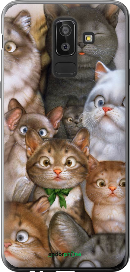 

Силіконовий чохол "Коти" для Samsung Galaxy J8 2018