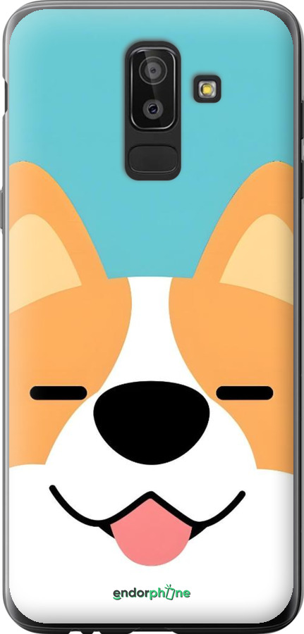 Силиконовый чехол Корги для Samsung Galaxy J8 2018 - 6280u-1511 изображение 