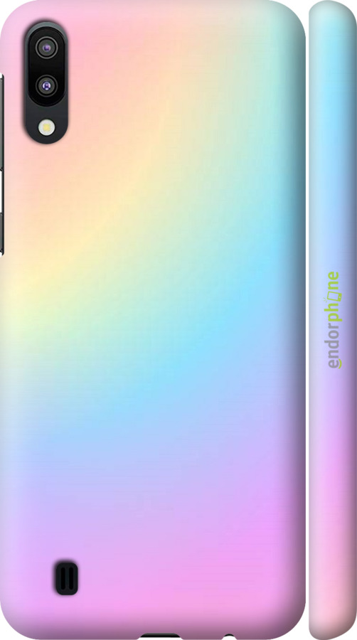

3D пластиковий матовий чохол "Веселка 2" для Samsung Galaxy M10, Рожевий