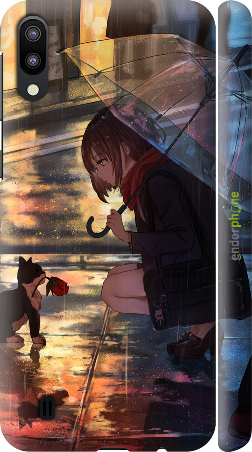 3D пластиковий матовий чехол Anime для Samsung Galaxy M10 - 6609m-1661 изображение 