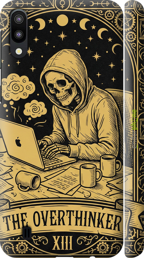 3D пластиковый матовый чехол The Overthinker для Samsung Galaxy M10 - 6774m-1661 изображение 