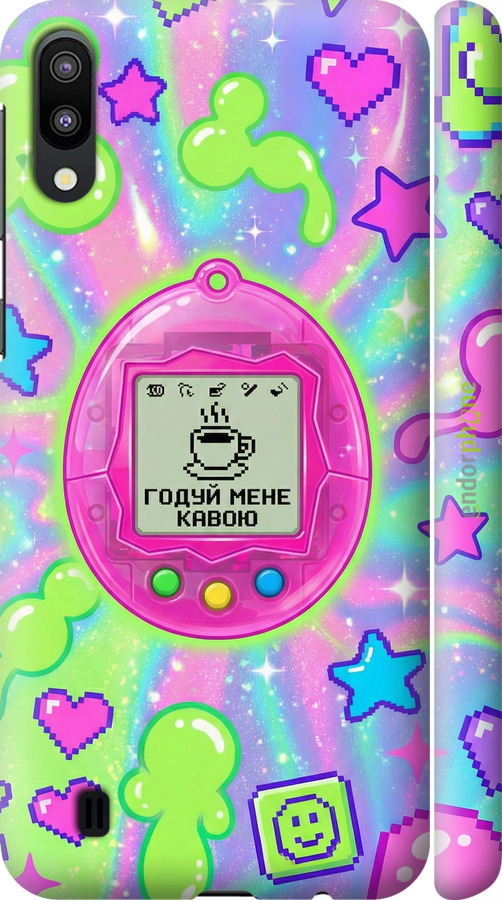 3D пластиковый матовый чехол Y2K Aesthetic Retro Pet: Годуй мене кавою для Samsung Galaxy M10 - 6784m-1661 изображение 