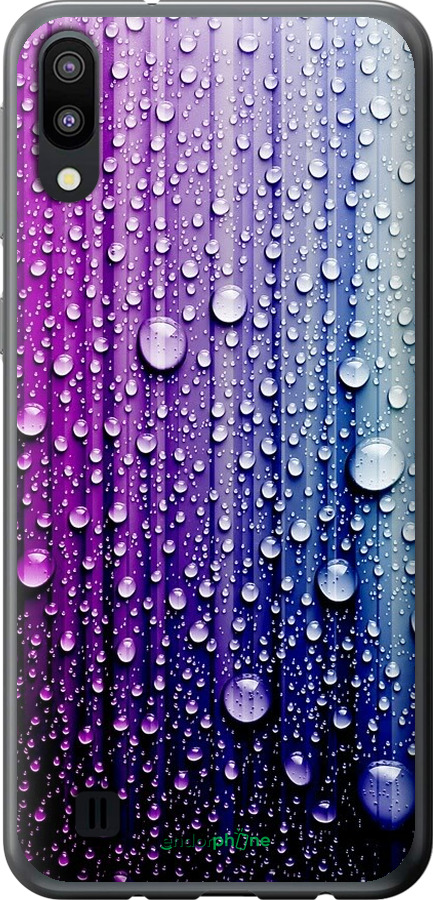 

Силіконовий чохол "Краплини води" для Samsung Galaxy M10, Синій