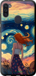 TPU чехол Девушка Арт для Samsung Galaxy A11 A115F - 6325b-2012 изображение 