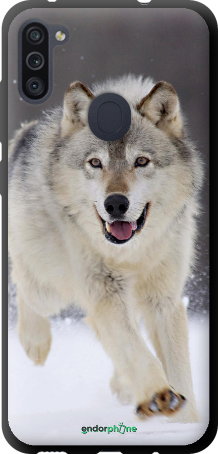 TPU чехол Вовк, що біжить для Samsung Galaxy A11 A115F - 826b-2012 изображение 