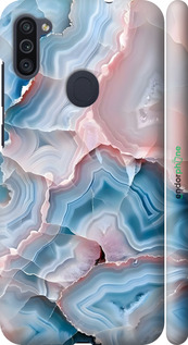 3D пластиковий матовий чехол Мрамор для Samsung Galaxy M11 M115F - 6306m-1905 изображение 