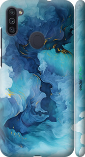 3D пластиковый матовый чехол Акварель для Samsung Galaxy A11 A115F - 6320m-2012 изображение 