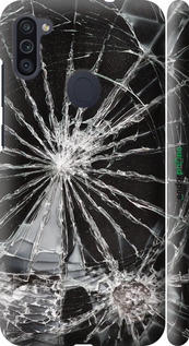 3D пластиковий матовий чехол Glass для Samsung Galaxy A11 A115F - 6608m-2012 изображение 