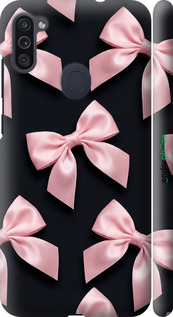 3D пластиковый матовый чехол 'Coquette Ribbons Dark Coquette' для Samsung Galaxy M11 M115F изображение 1