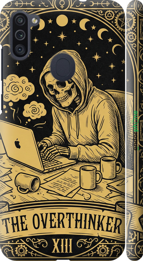 3D пластиковый матовый чехол The Overthinker для Samsung Galaxy M11 M115F - 6774m-1905 изображение 