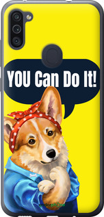 2D пластиковый чехол чехол с корги You Can Do It для Samsung Galaxy A11 A115F - 6184t-2012 изображение 