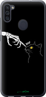Силіконовий чехол Кішка для Samsung Galaxy M11 M115F - 6505u-1905 изображение 