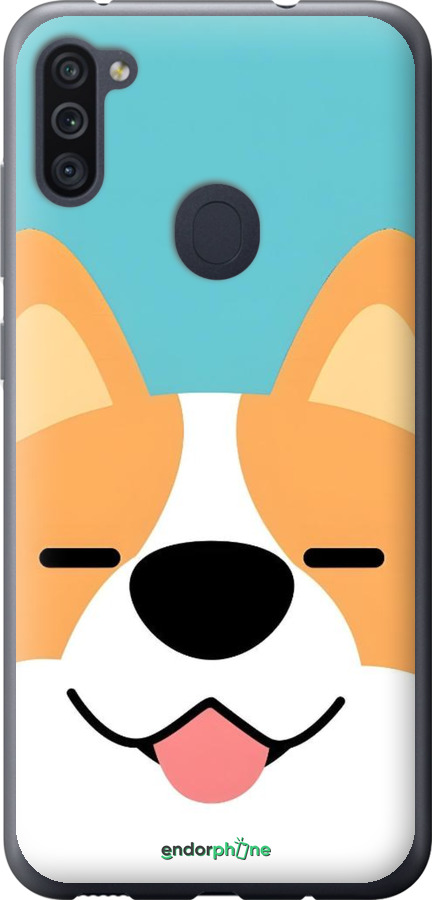 2D пластиковый чехол Корги для Samsung Galaxy A11 A115F - 6280t-2012 изображение 