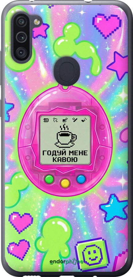 Силіконовий чехол Y2K Aesthetic Retro Pet: Годуй мене кавою для Samsung Galaxy A11 A115F - 6784u-2012 изображение 