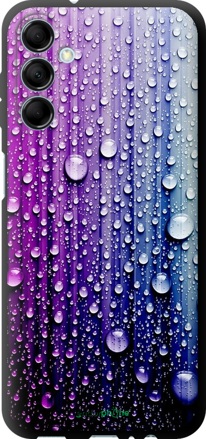 

TPU чорний чохол "Краплини води" для Samsung Galaxy M14 M146B, Синій