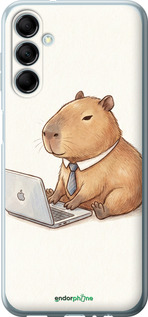 Силіконовий чехол Funny Capybara CEO Working для Samsung Galaxy M14 M146B - 6777u-3038 изображение 