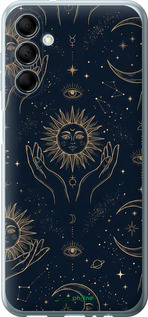 Силиконовый чехол Celestial Harmony: Sun & Moon Gold Mystic Pattern для Samsung Galaxy M14 M146B - 6778u-3038 изображение 