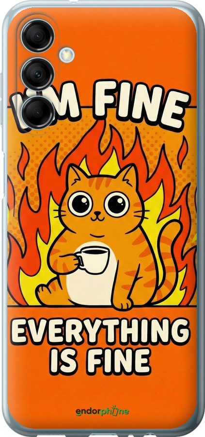 Силиконовый чехол Funny Cat для Samsung Galaxy M14 M146B - 6786u-3038 изображение 