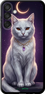 TPU чехол Mystic White Cat Gothic Dark Purple Gold для Samsung Galaxy F15 - 6805b-3756 изображение 