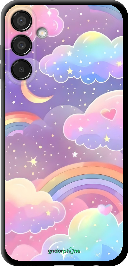 TPU чехол Облака и радуга для Samsung Galaxy F15 - 6312b-3756 изображение 