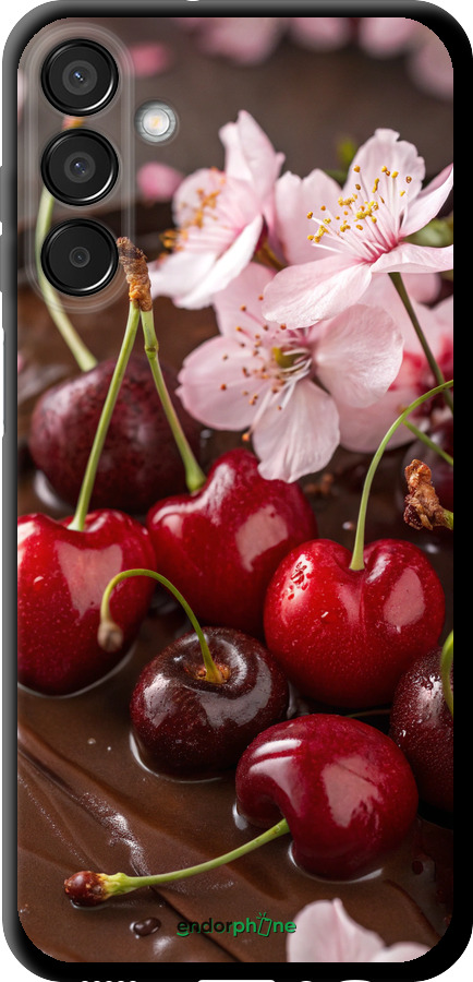 TPU чехол Вишня в шоколаде для Samsung Galaxy M15 - 6698b-3684 изображение 