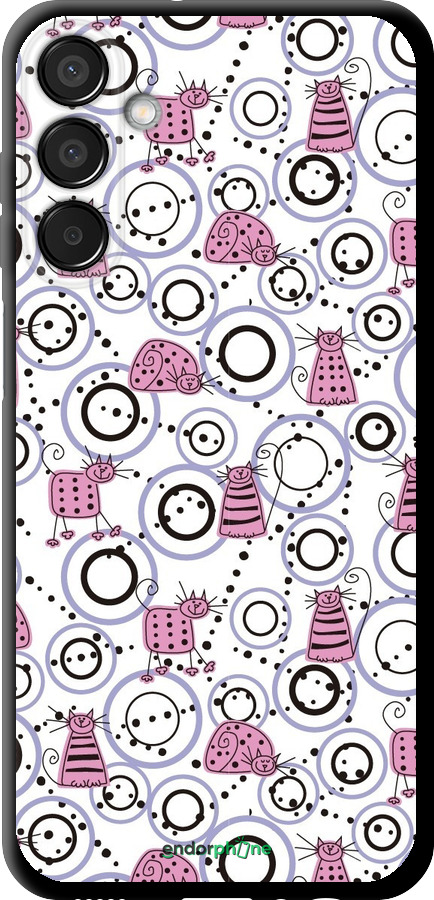 TPU чехол Кумедні коти для Samsung Galaxy F15 - 907b-3756 изображение 